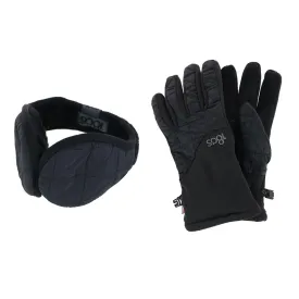 180s Women's All Finger Touchscreen Winter Gloves and Ear Warmer Set