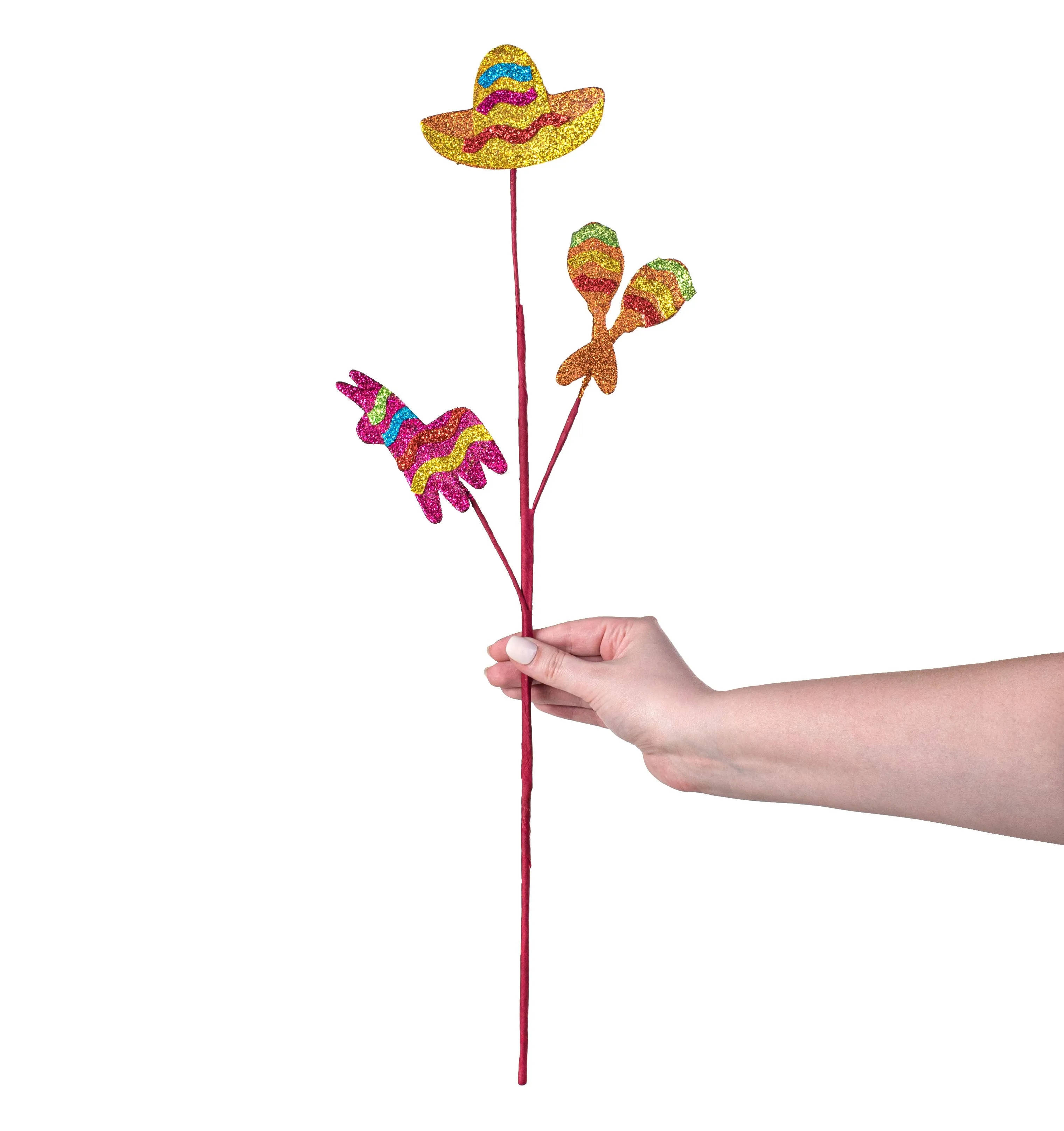 24" Fiesta Sombrero, Maracas, Donkey Pick