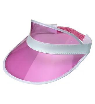 80's Sun Visor Hat Pink