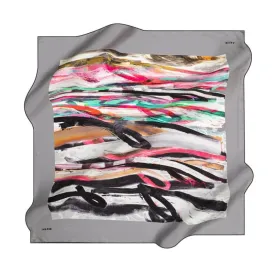 Aker Brushstroke Women Silk Scarf No. 71