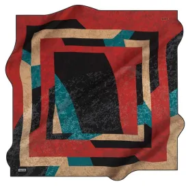 Aker Timaru Abstract Silk Scarf No. 12