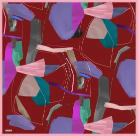 Armine Abstract Harmony Silk Scarf #82