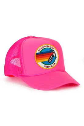 Aviator Nation Signature Low Rise Trucker Pink