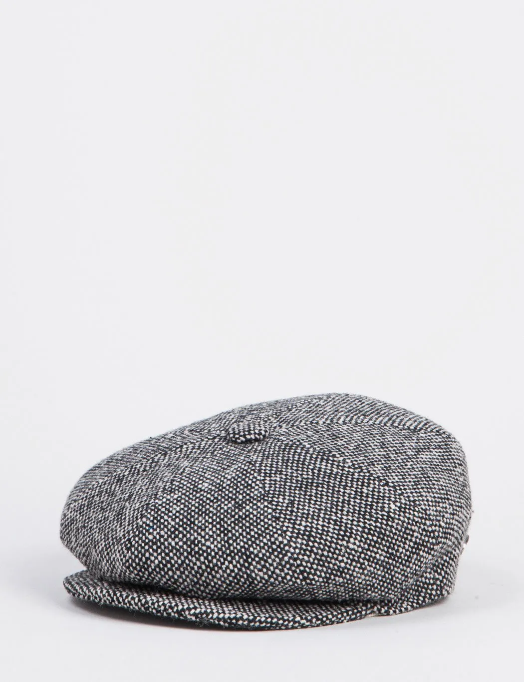 Bailey Galvin Tweed NewsBoy Hat - Black Tweed