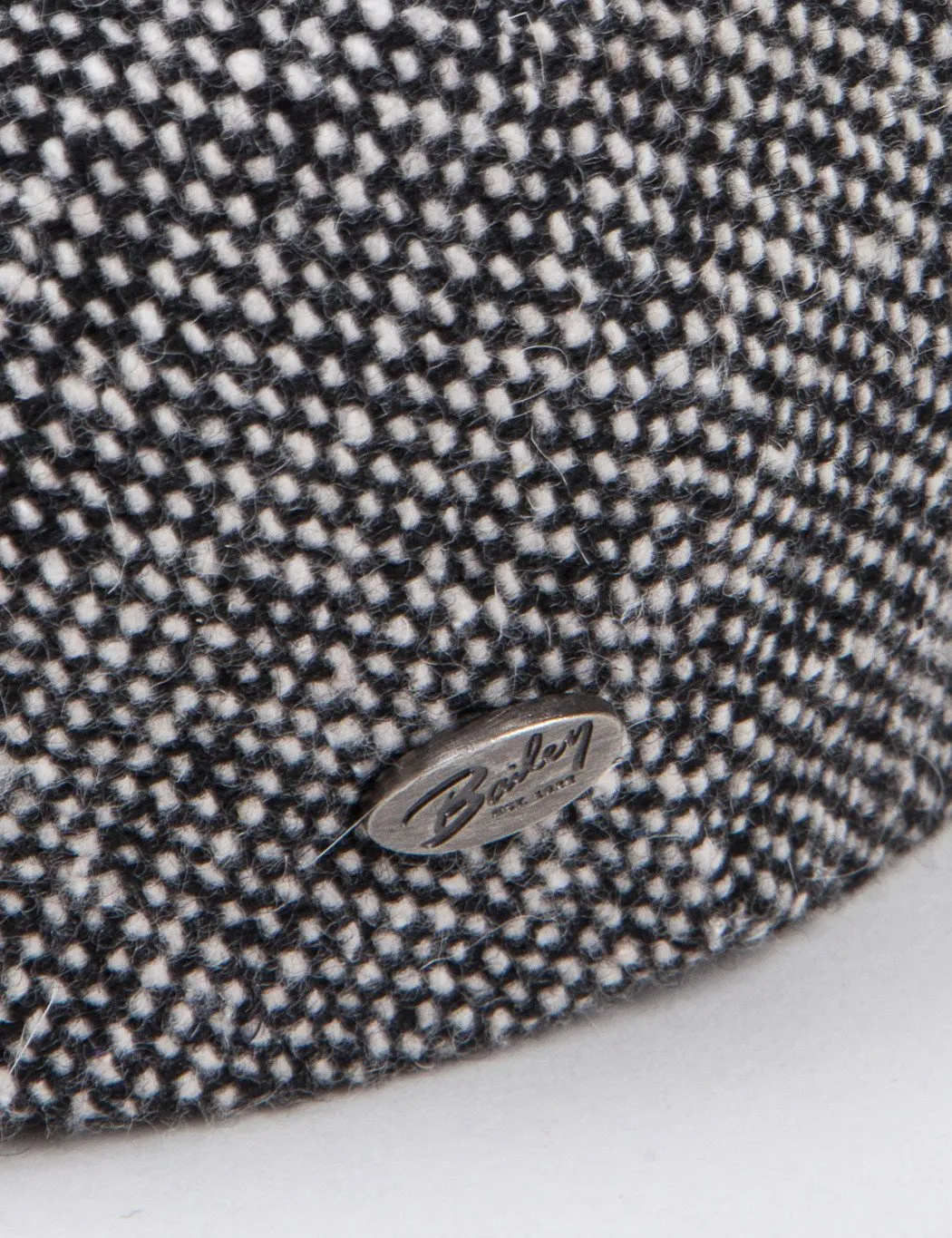 Bailey Galvin Tweed NewsBoy Hat - Black Tweed