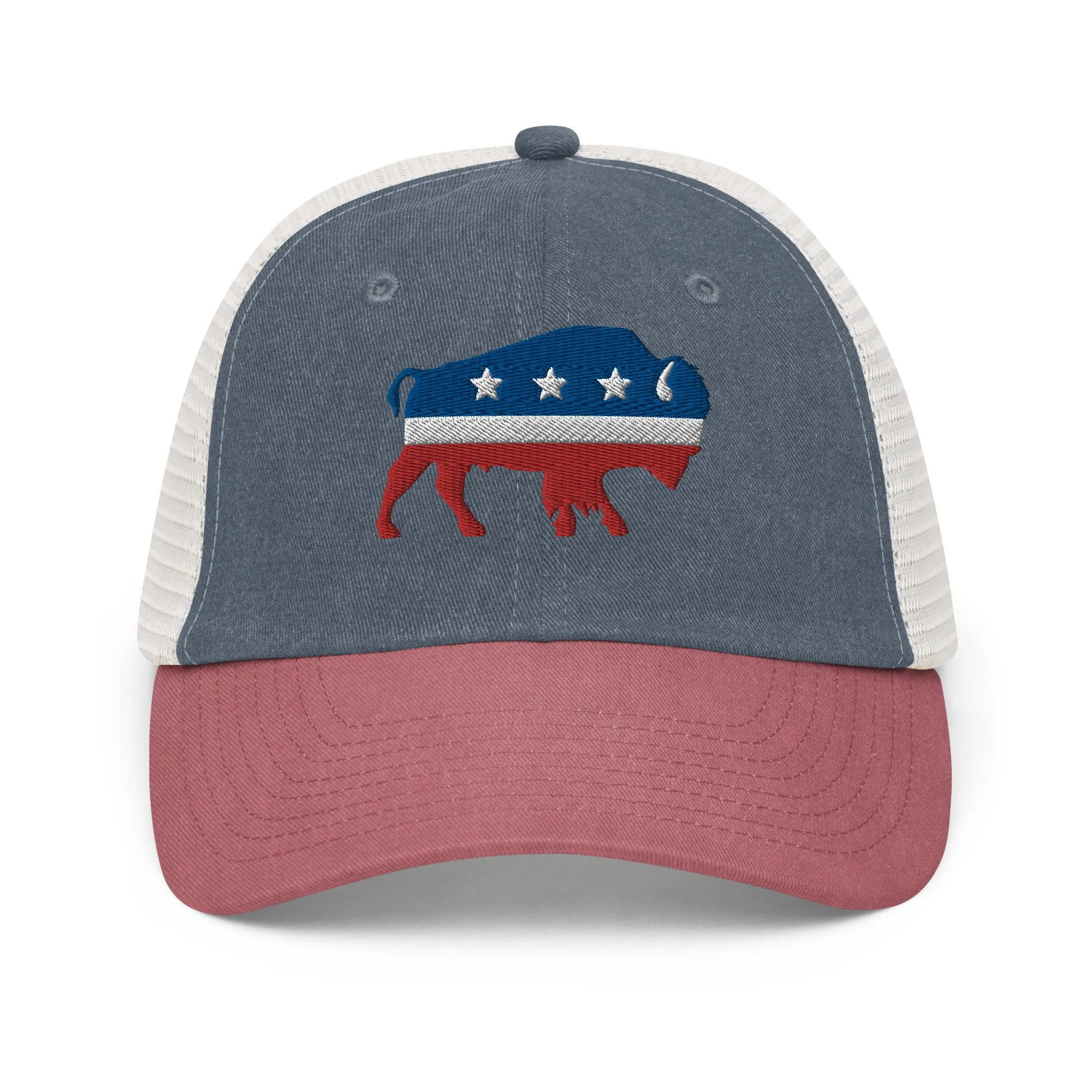 Bison Pigment-Dyed Trucker Hat