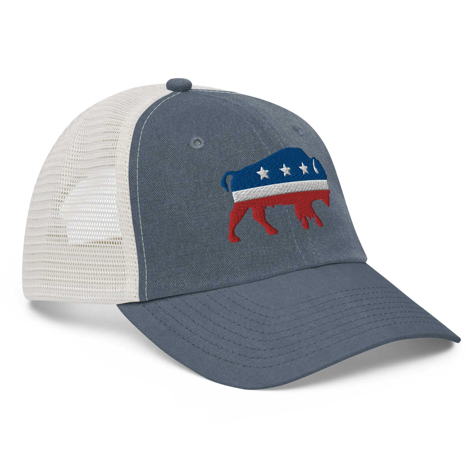 Bison Pigment-Dyed Trucker Hat