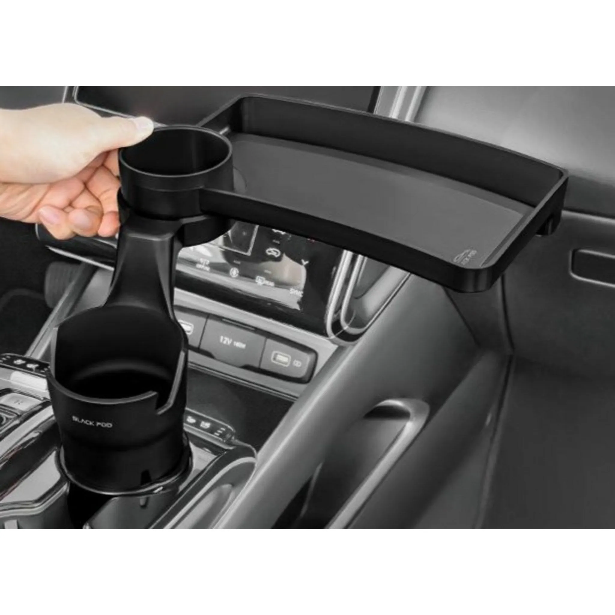 Black Pot Cup Holder, Black, 1 Set - Sun Visor Storage - 🏆 #5 - Automotive Accessories - Best of December