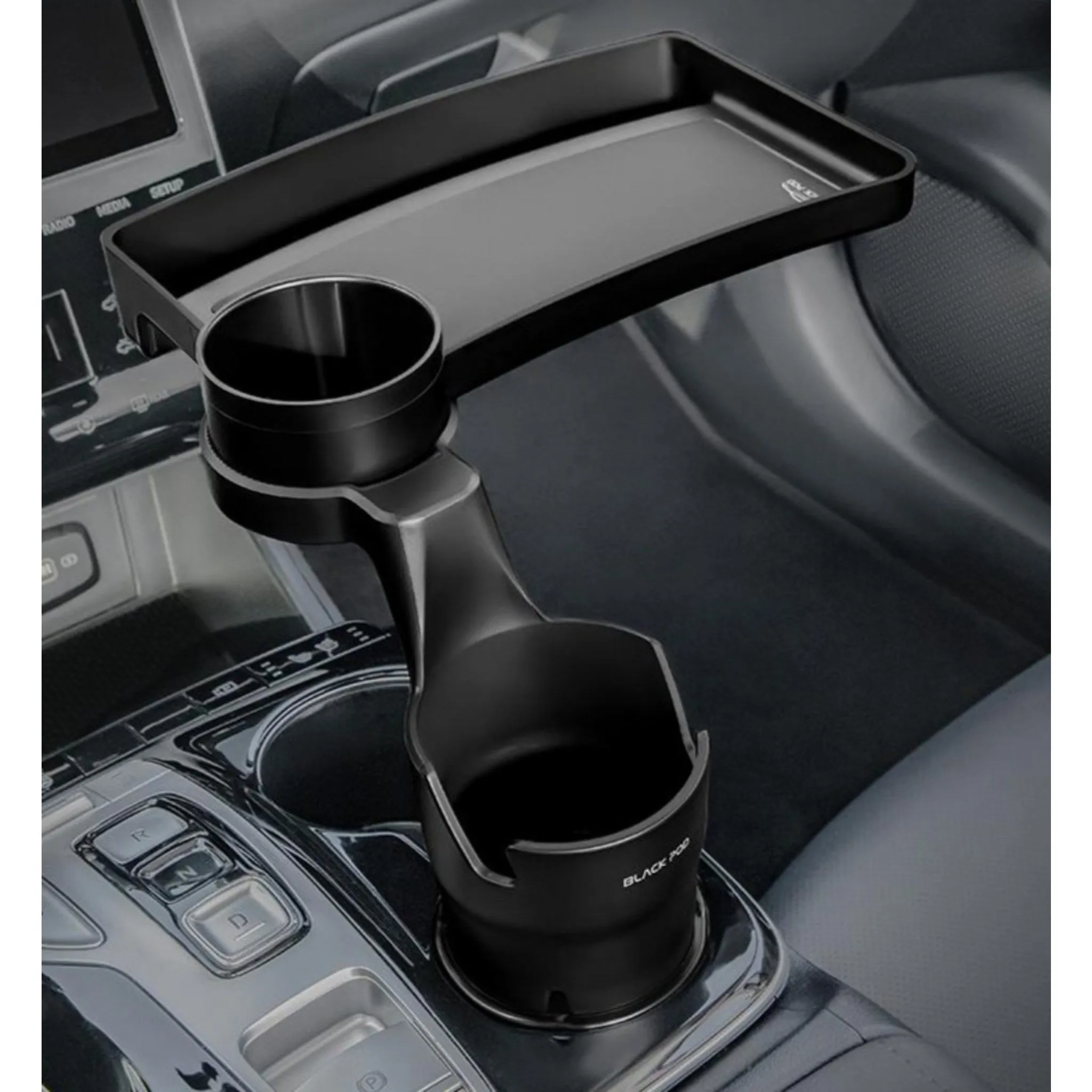 Black Pot Cup Holder, Black, 1 Set - Sun Visor Storage - 🏆 #5 - Automotive Accessories - Best of December