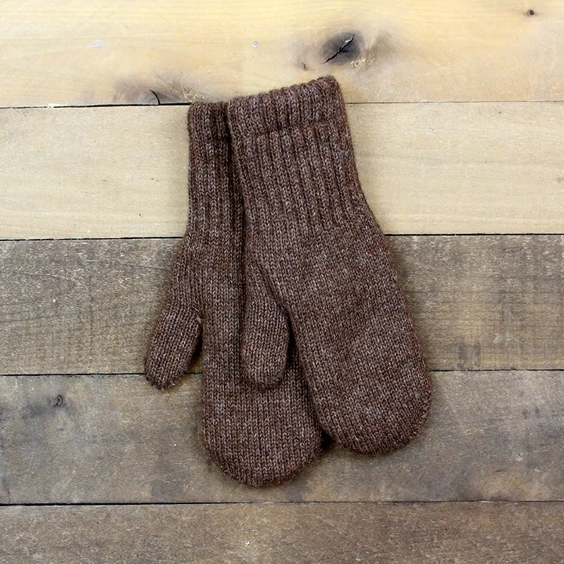 Bouclé Lined Alpaca Mittens