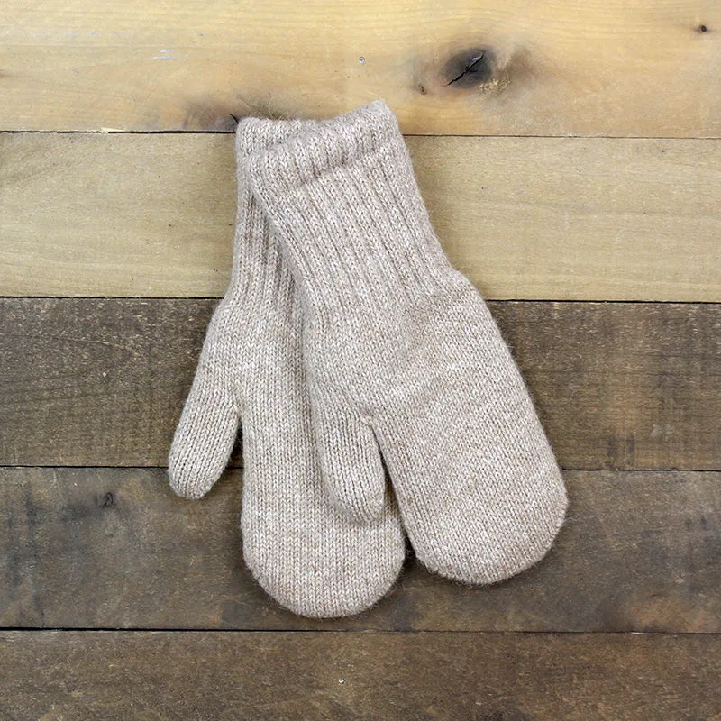 Bouclé Lined Alpaca Mittens