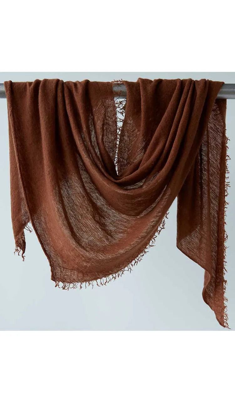 Cashmere Mini Love Scarf - Gingerbread