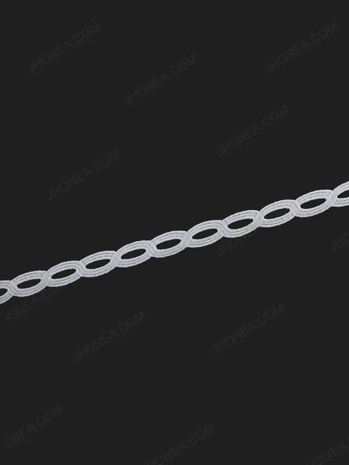 Chain Design White Guipure Lace Trim