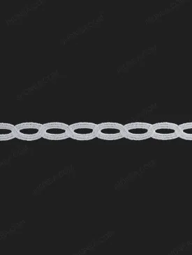 Chain Design White Guipure Lace Trim