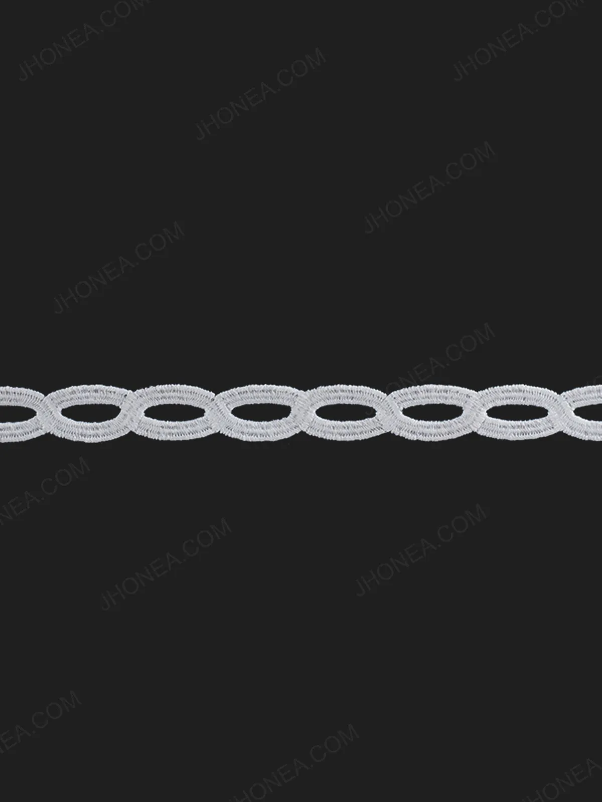 Chain Design White Guipure Lace Trim