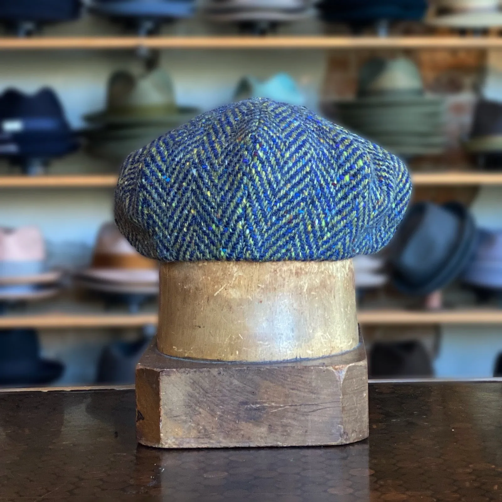 Classic Herringbone Newsboy