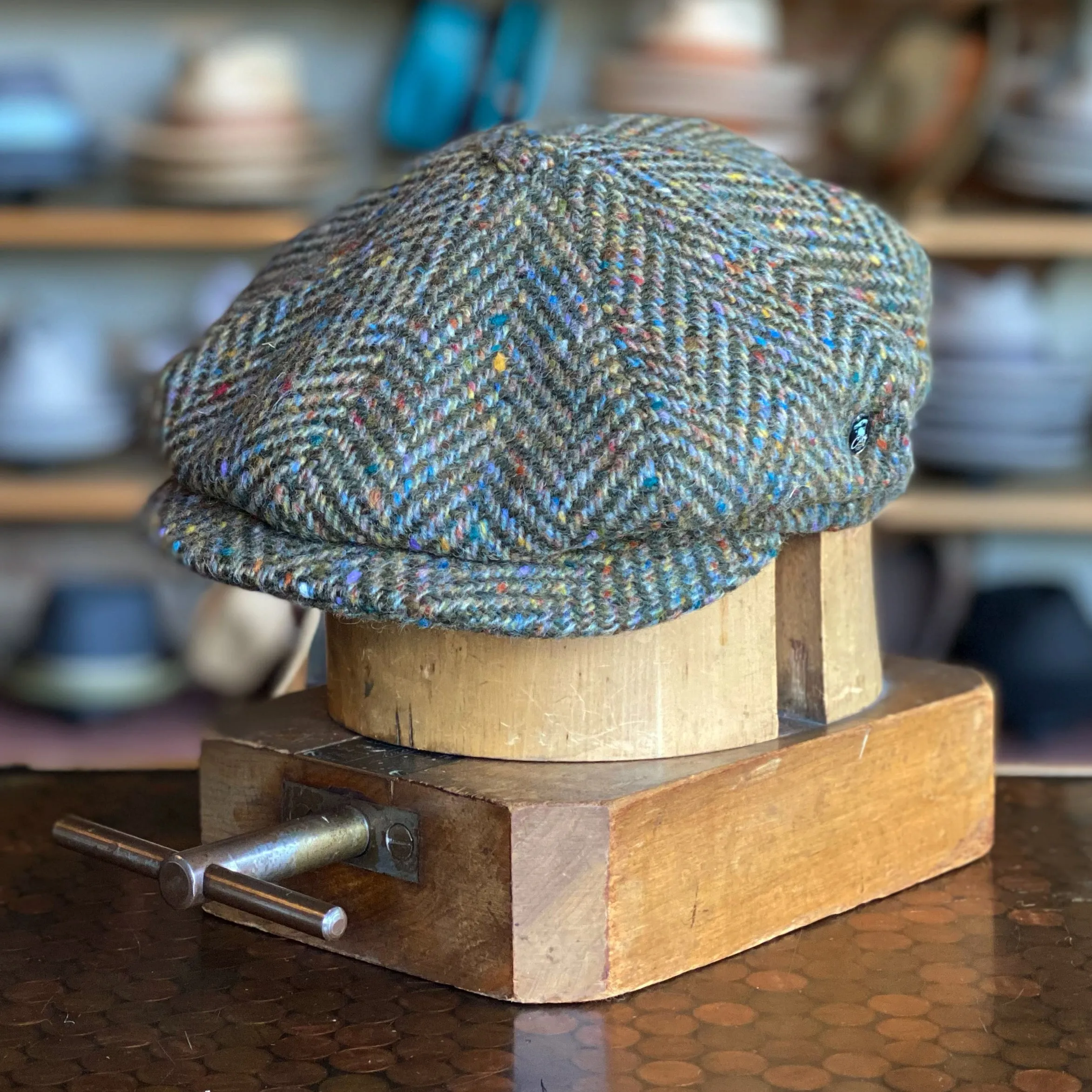 Classic Herringbone Newsboy