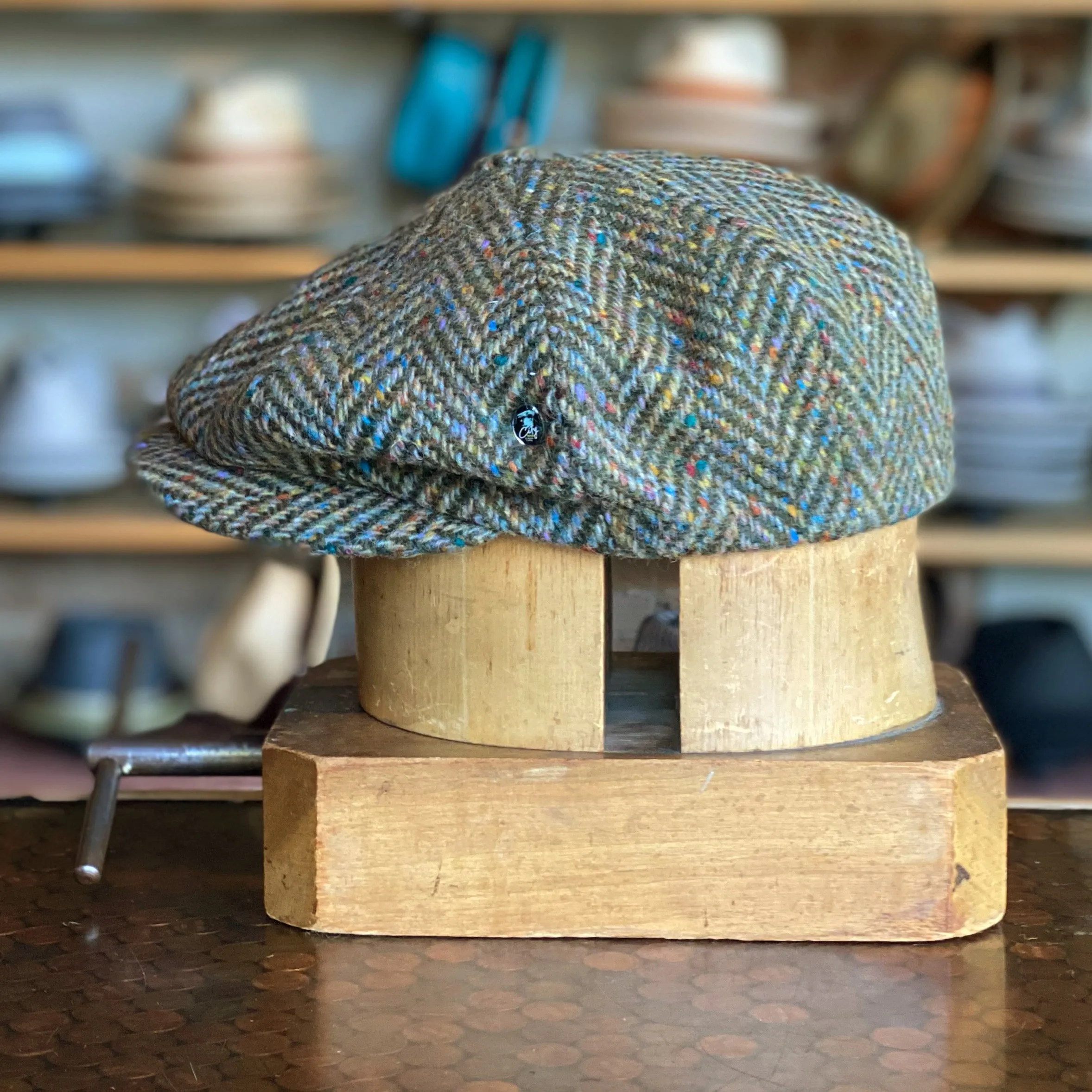 Classic Herringbone Newsboy