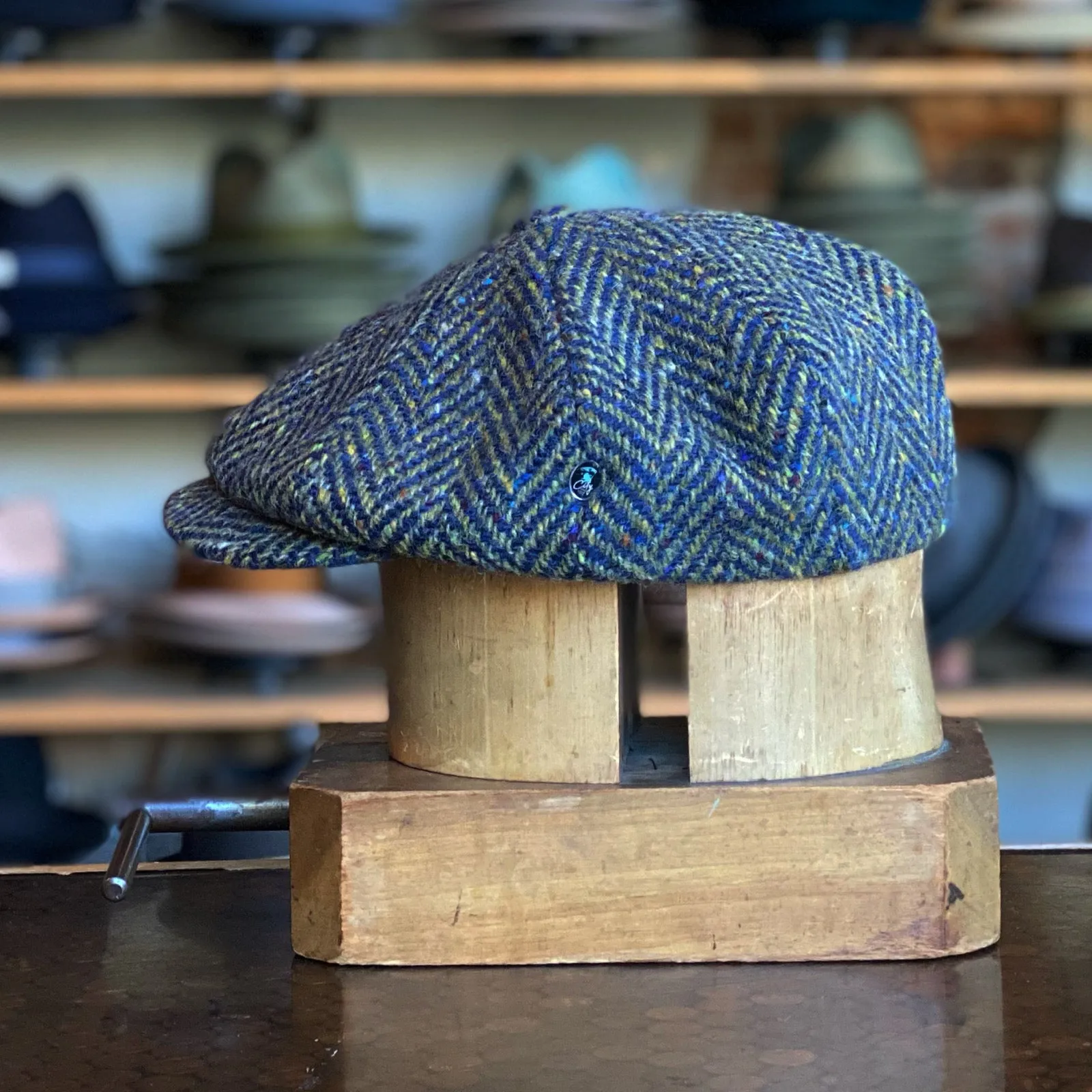 Classic Herringbone Newsboy