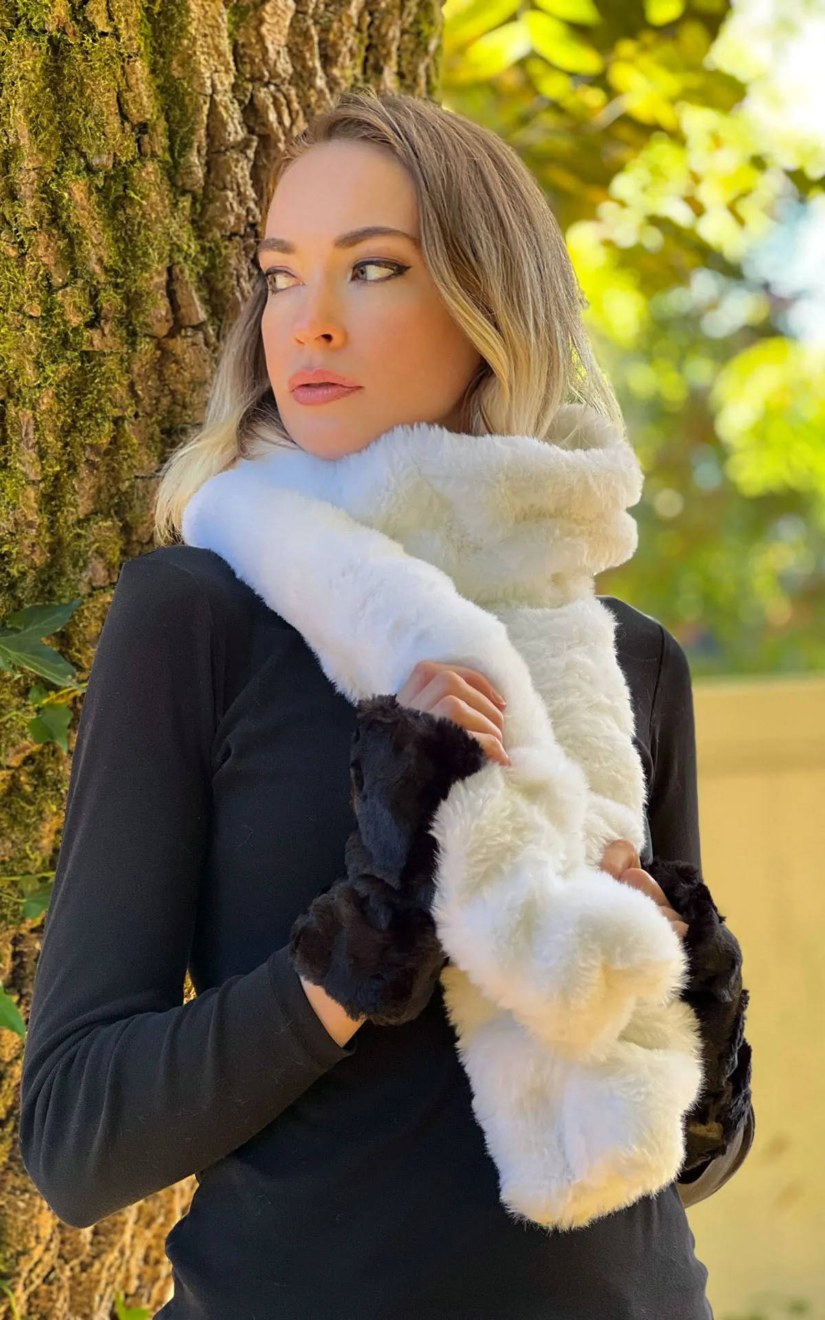 Classic Scarf - Royal Opulence Faux Furs (Merlot - Sold Out)