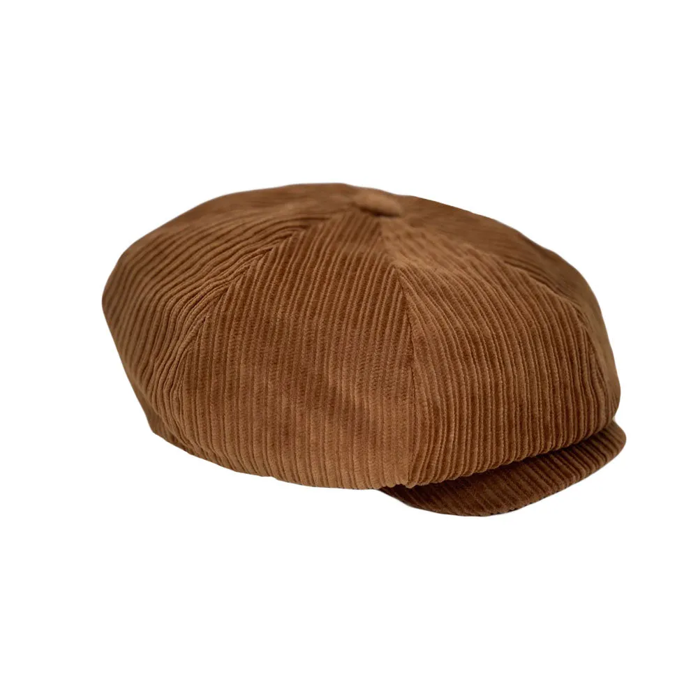 Corduroy Baker Boy Cap Simple Plain Beret Cotton Ivy Newsboy Hat LDG1465