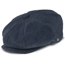 Denim Eight - Walrus Hats Navy Cotton 8 Panel Newsboy Cap