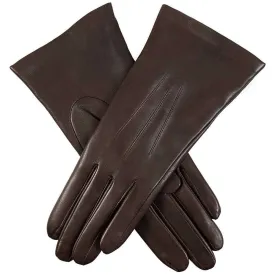 Dents Maisie Hairsheep Leather Touchscreen Gloves - Mocca Brown