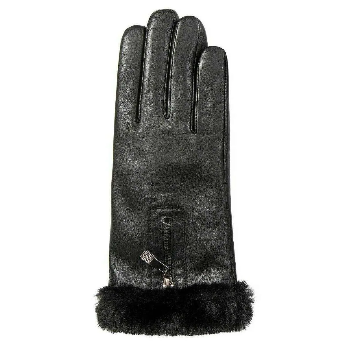 Dents Yasmin Touchscreen Leather Gloves - Black