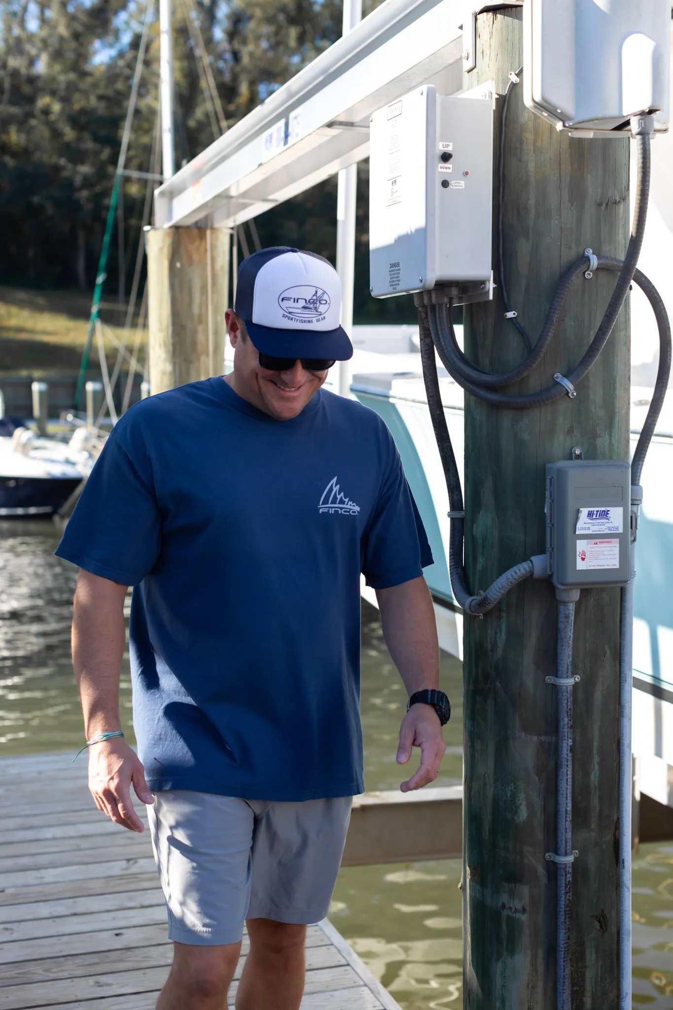 Foamy Trucker Hat in Navy