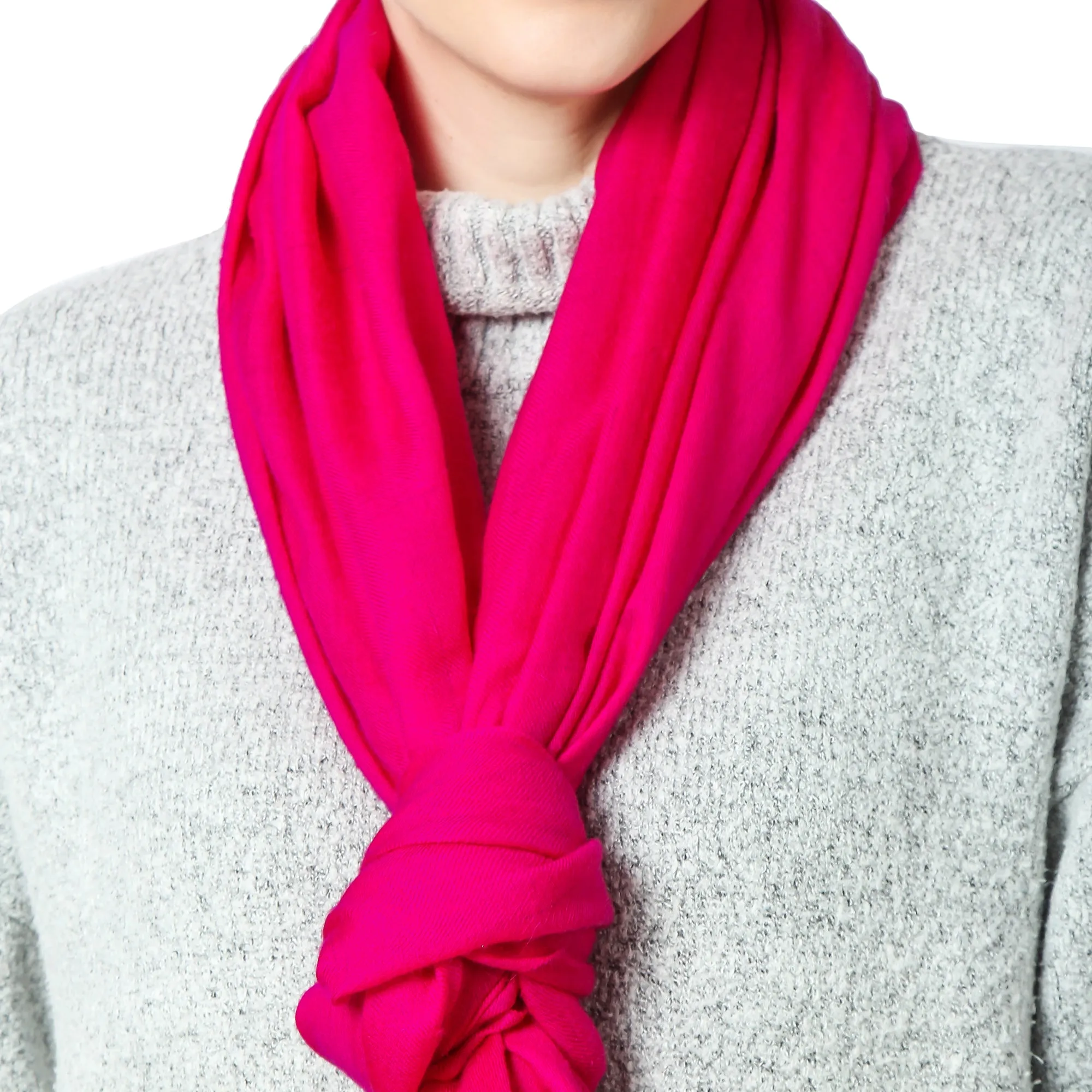 Fuchsia Cashmere Scarf