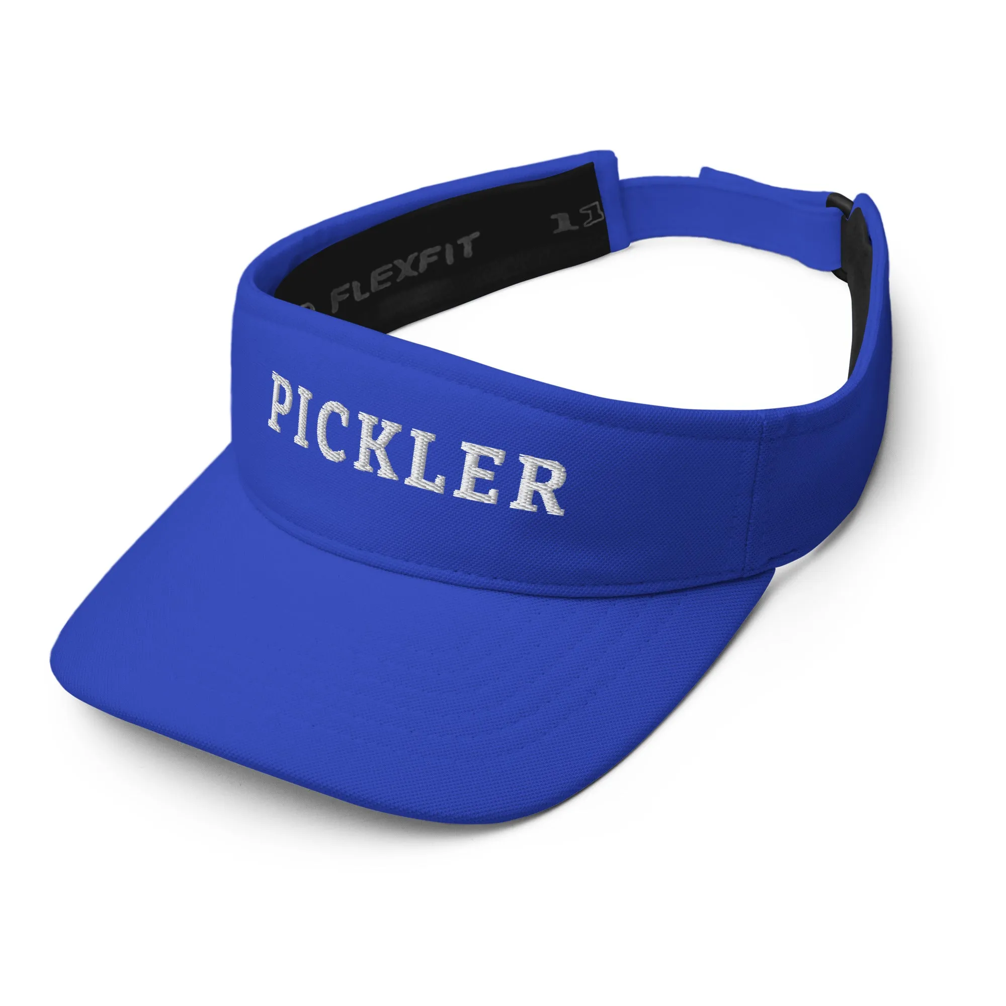 Fun Stylish Pickleball Sun Visor With Embroidered Word, PICKLER