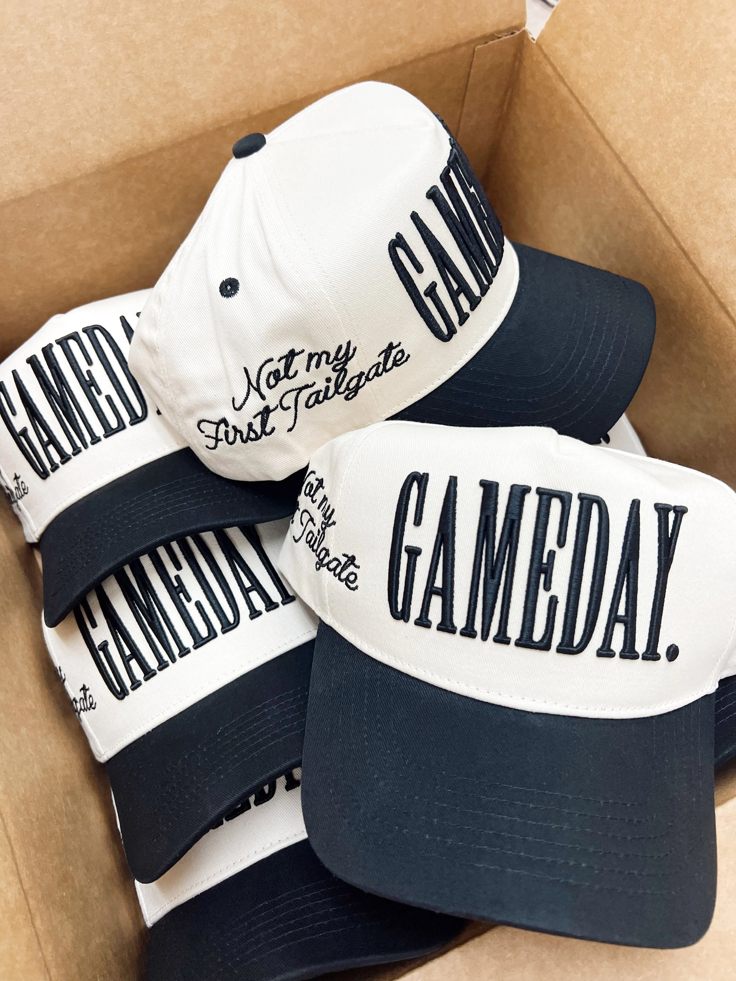 GAMEDAY. - Not My First Tailgate Vintage Trucker Hat