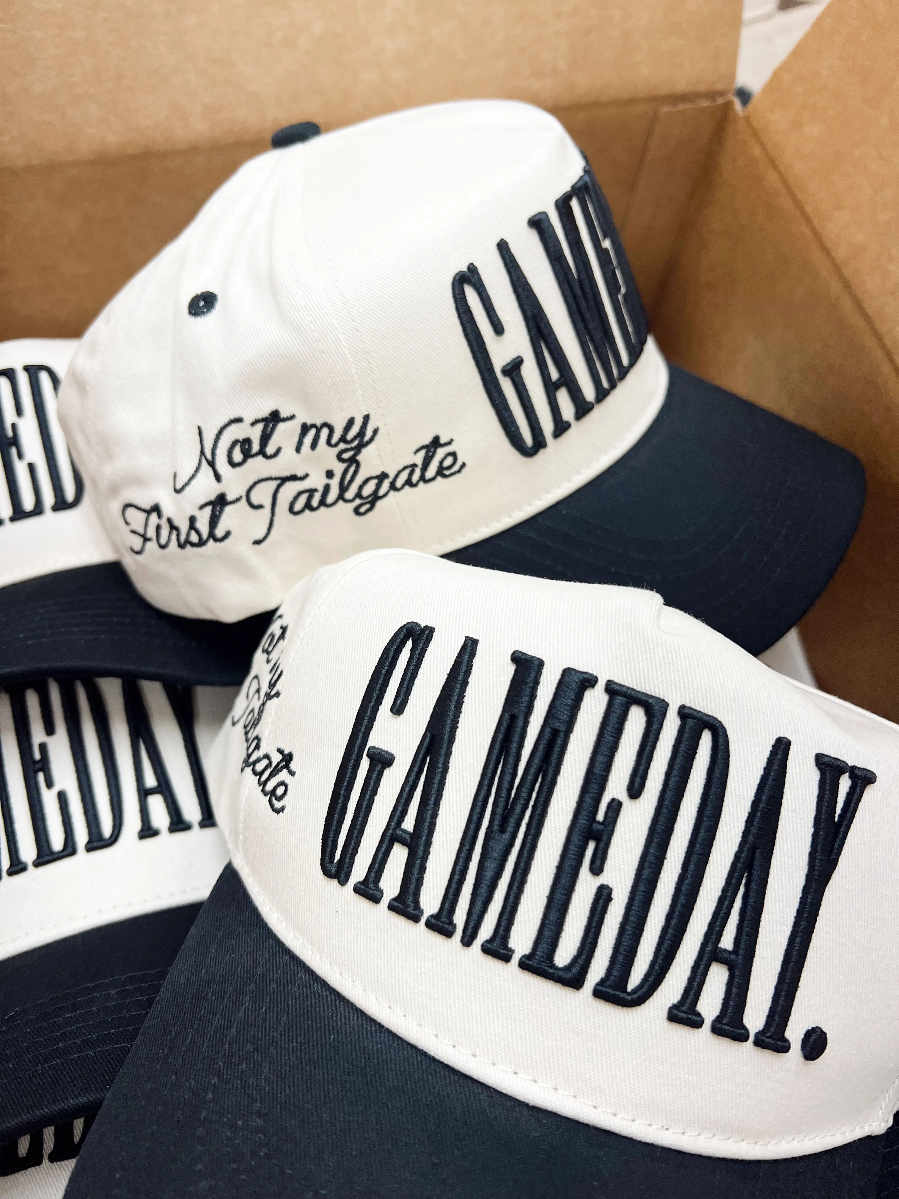 GAMEDAY. - Not My First Tailgate Vintage Trucker Hat