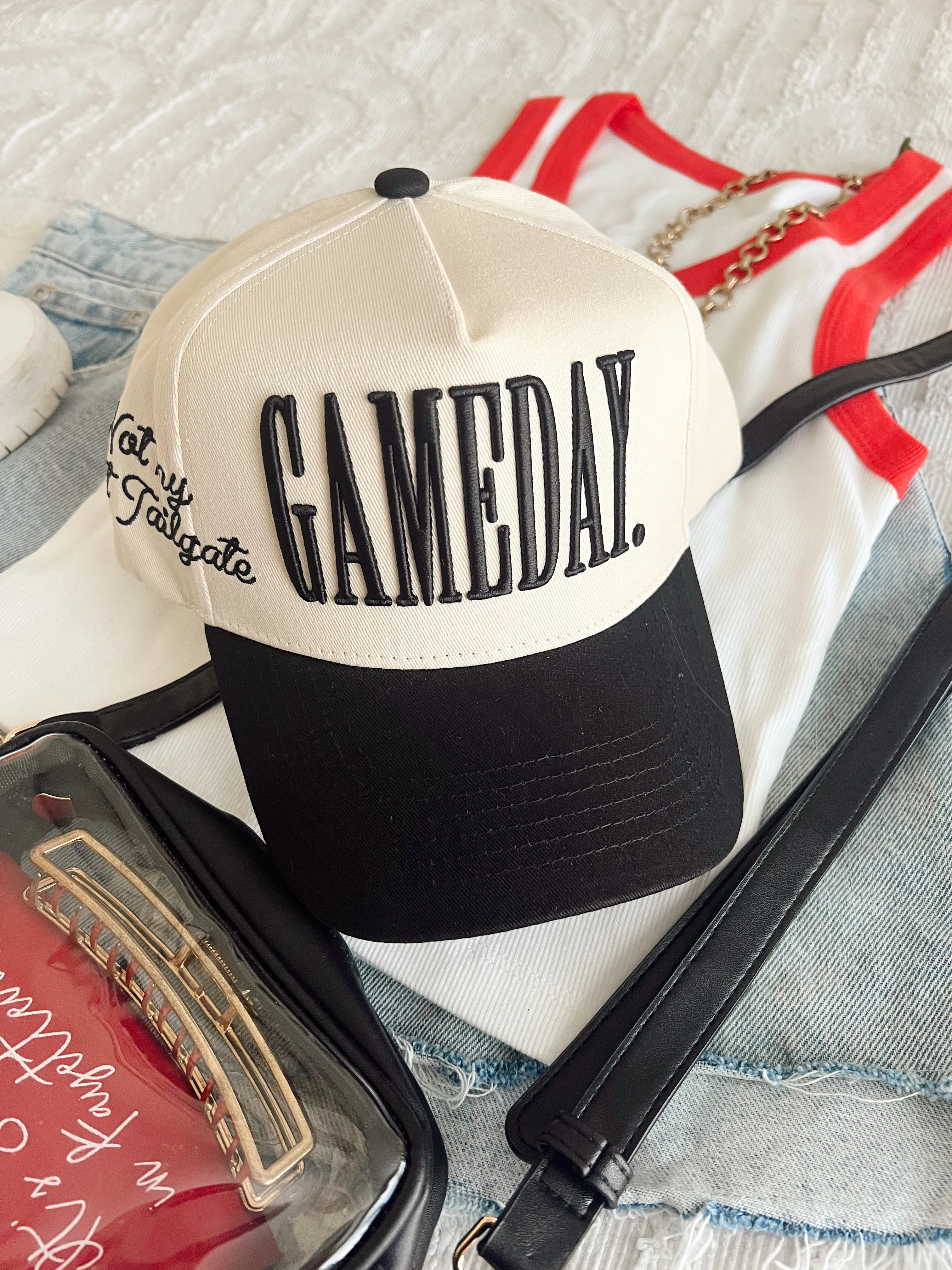 GAMEDAY. - Not My First Tailgate Vintage Trucker Hat