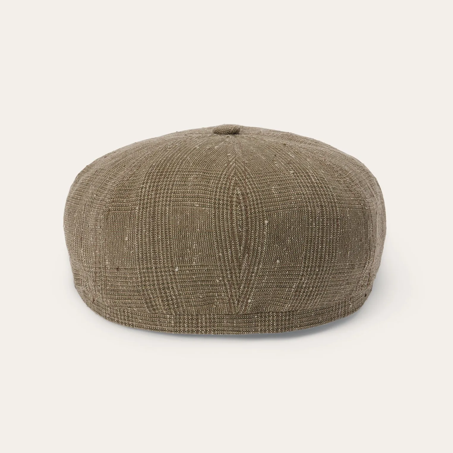 Glen Check Linen/Silk Hatteras Cap