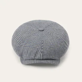 Glen Check Silk/Cotton 8-Panel Cap