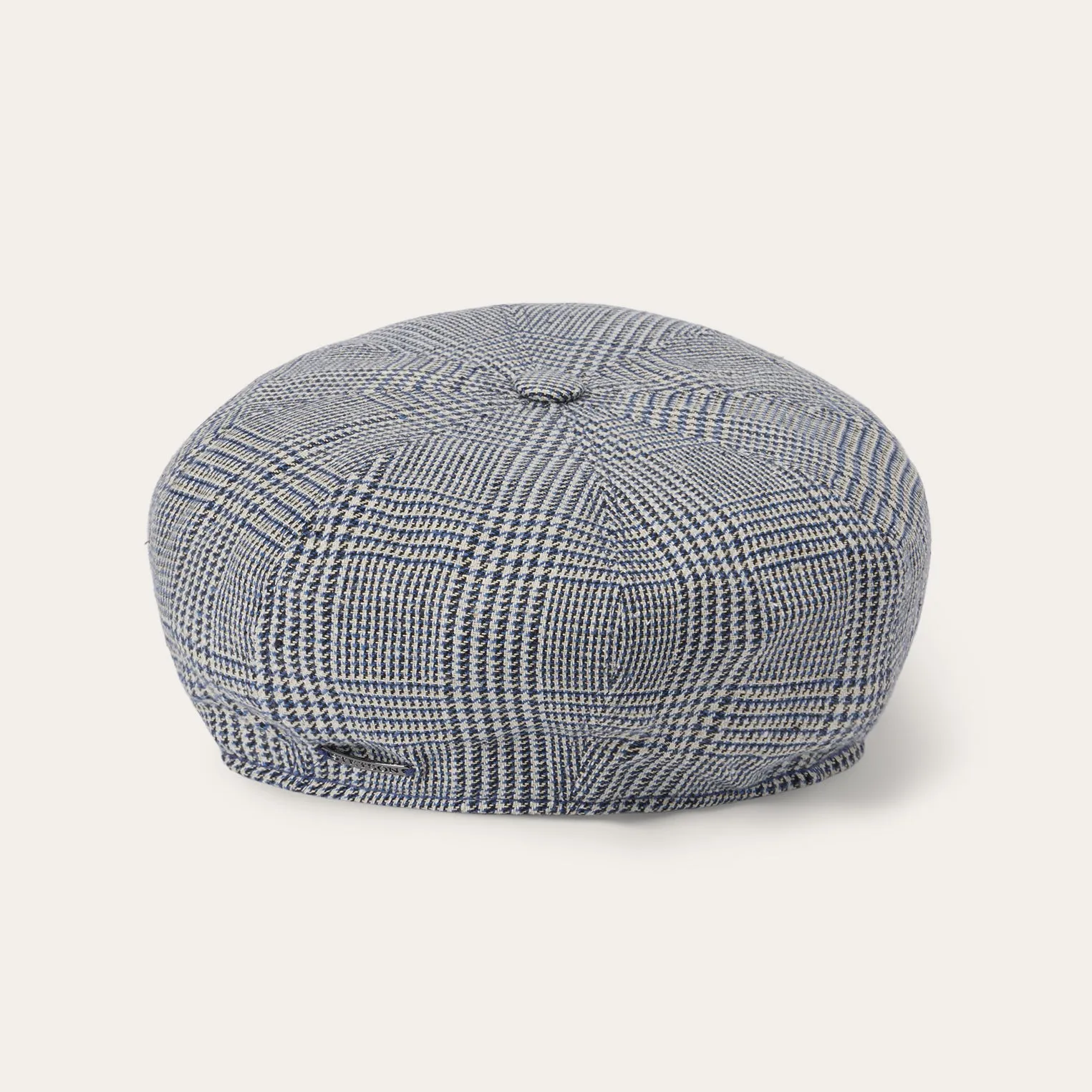 Glen Check Silk/Cotton 8-Panel Cap