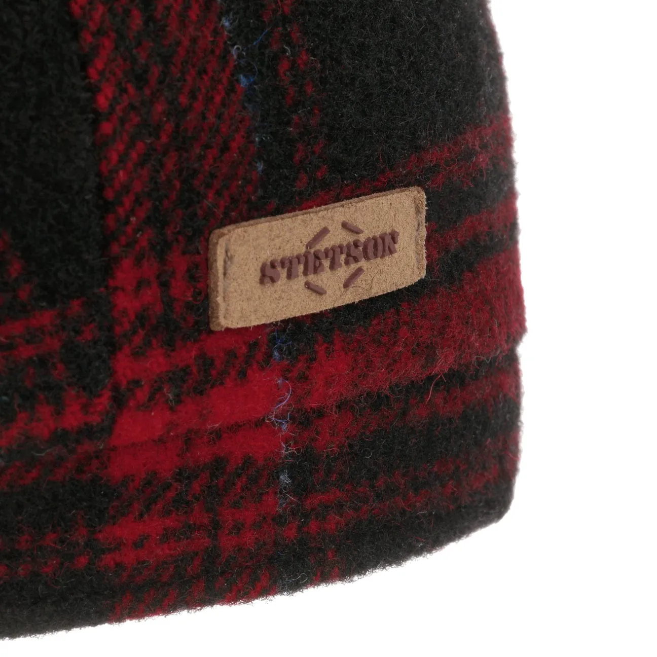 Hatteras Shadow Plaid Flat Cap by Stetson