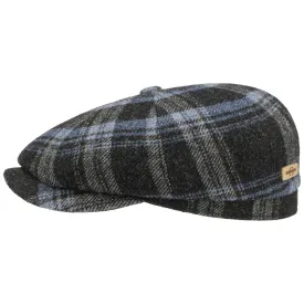 Hatteras Shadow Plaid Flat Cap by Stetson