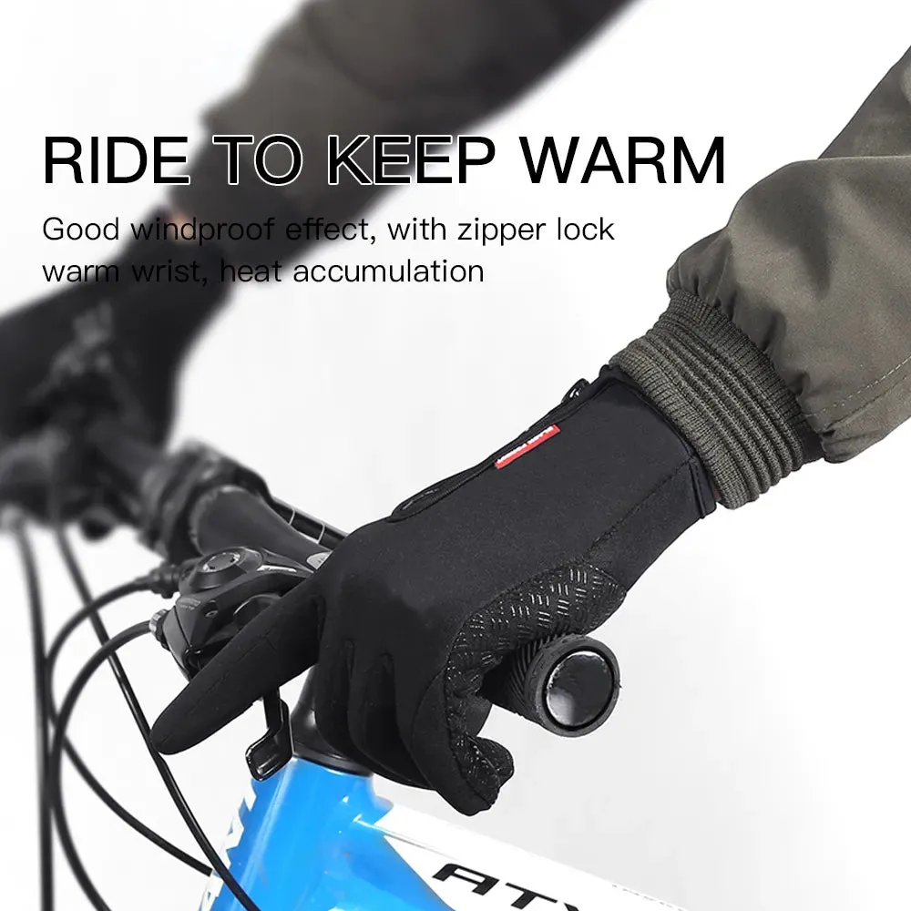 Hot Winter Gloves For Men Women Touchscreen Warm Outdoor Cycling Driving Motorcycle Cold Gloves Windproof Non-Slip Womens Gloves