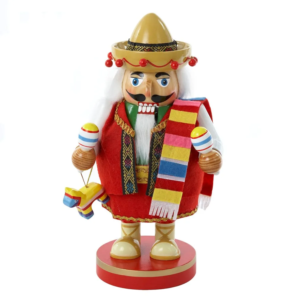 Kurt Adler 10.25-Inch Chubby Mexican Nutcracker Tablepiece