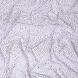 Lavender Premium pure silk chiffon fabric with multicolor metallic lurex in fancy design-D13143