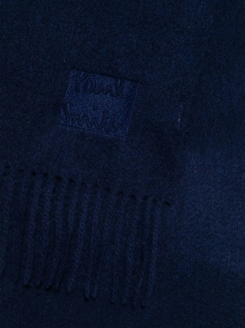 Logo-Embroidered Cashmere Scarf