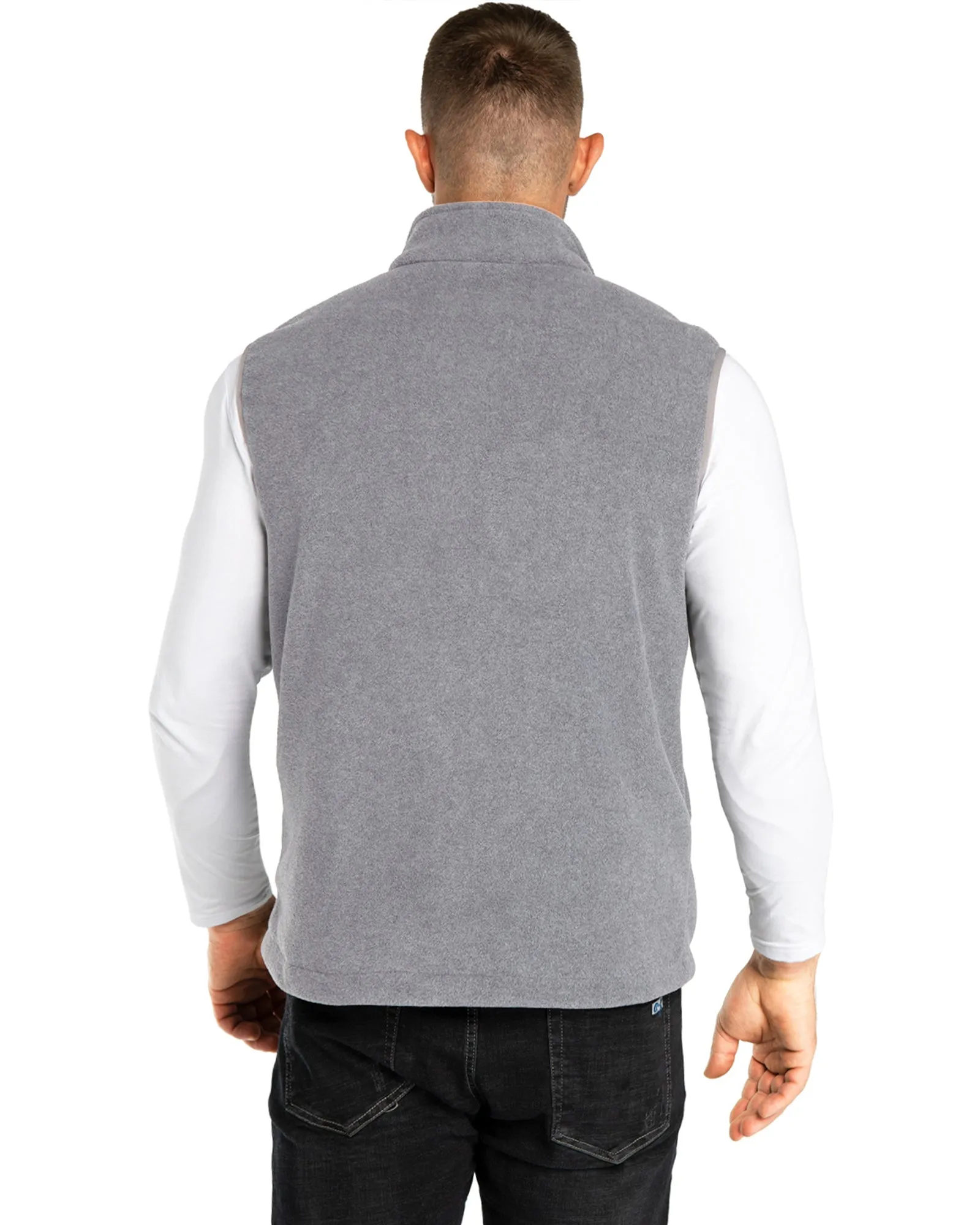 Men's 0.90 lbs Fleece Vest Outerwear with 4 Deep Pockets