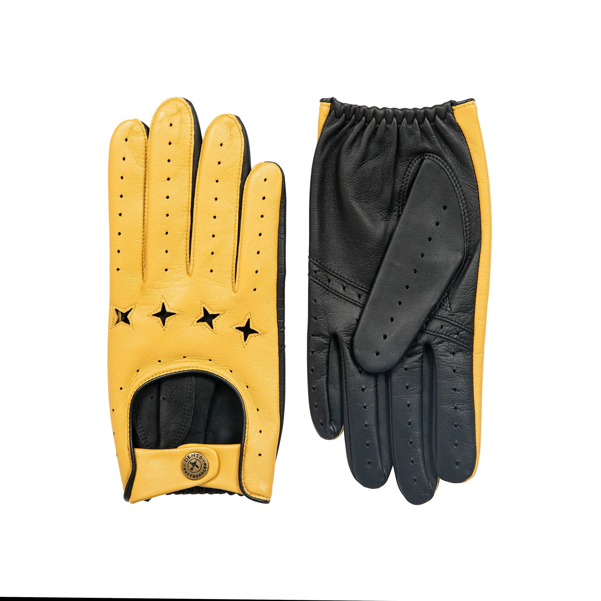 Men's The Suited Racer Touchscreen Leather Driving Gloves