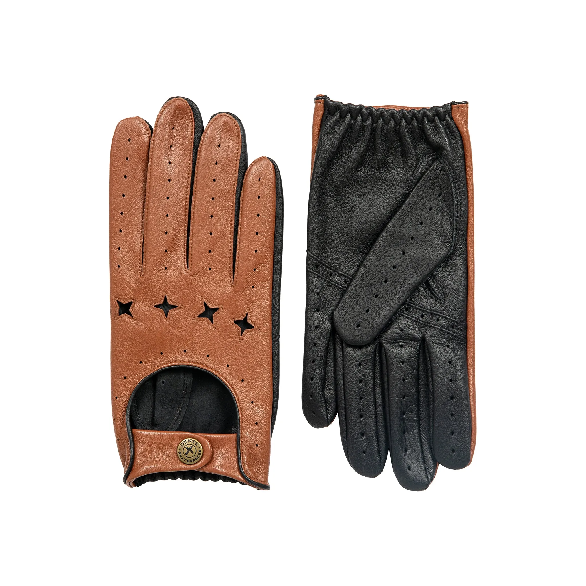 Men's The Suited Racer Touchscreen Leather Driving Gloves