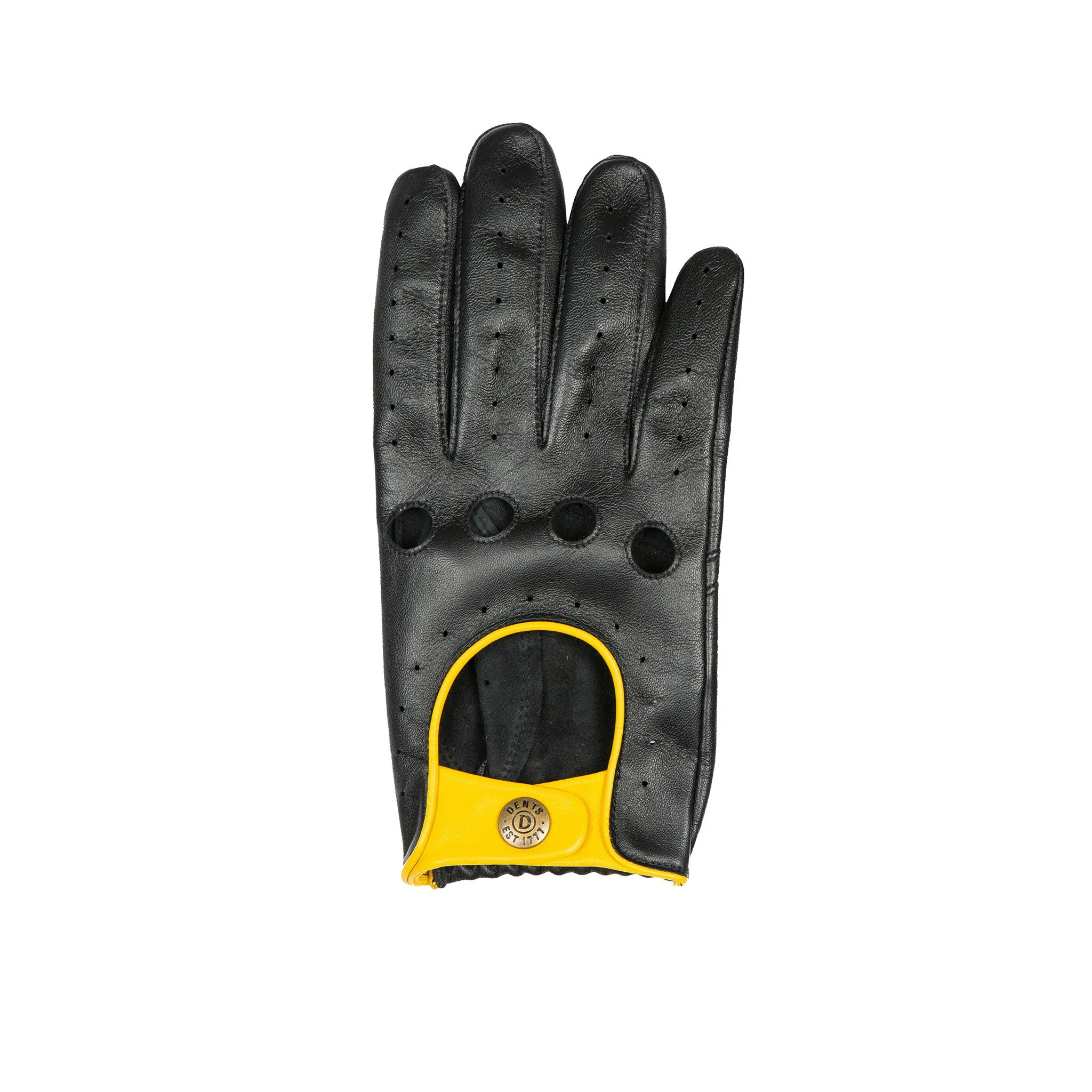 Men’s Touchscreen Three-Colour Leather Driving Gloves