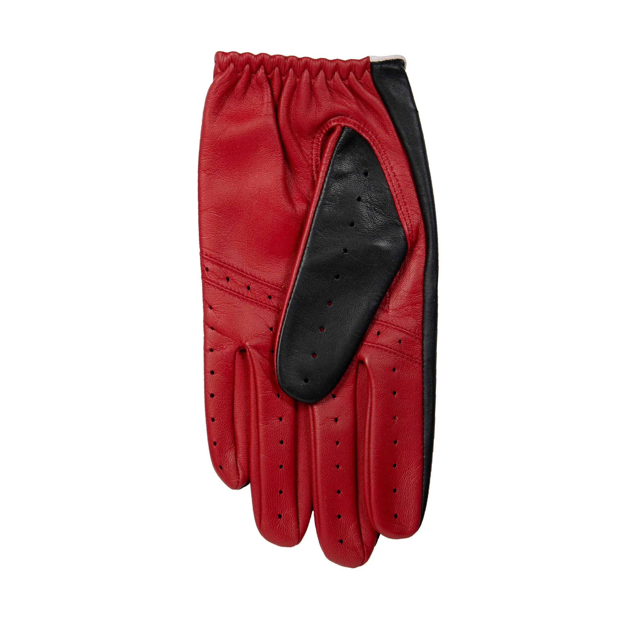 Men’s Touchscreen Three-Colour Leather Driving Gloves