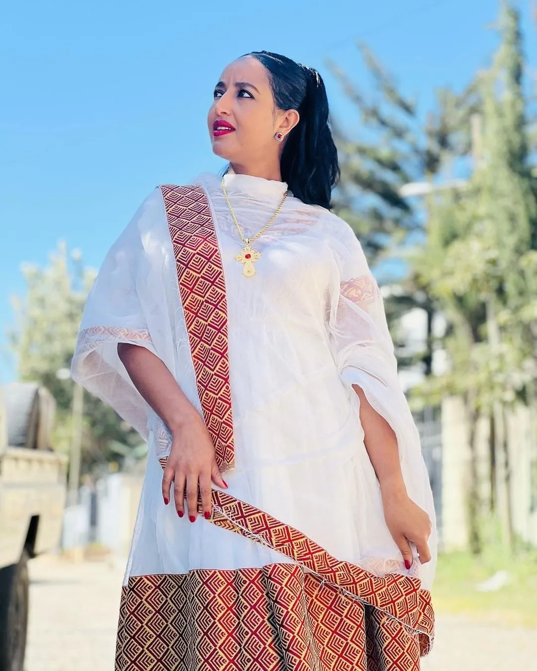 Modern Ethiopian Dress Simple Habesha Dress Women's Dress Habesha Kemis Eritrean Dress Women's Style