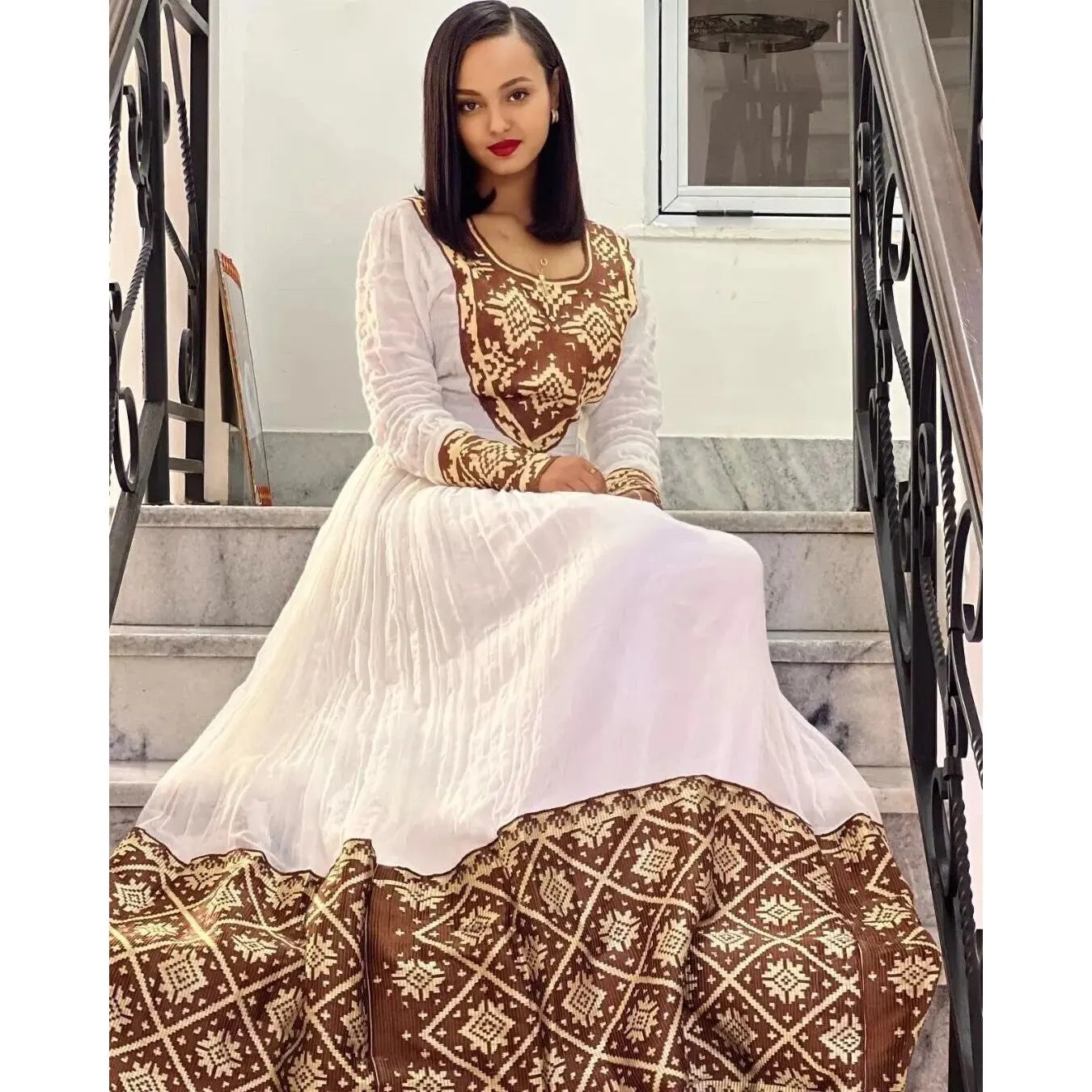 Modern Ethiopian Dress Women's Dress Habesha Dress Habesha Kemis Eritrean Dress Women's Style